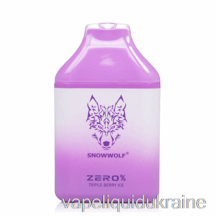 Vape Liquid Ukraine Snowwolf Zero 5500 0% Nicotine Free Disposable Triple Berry Ice